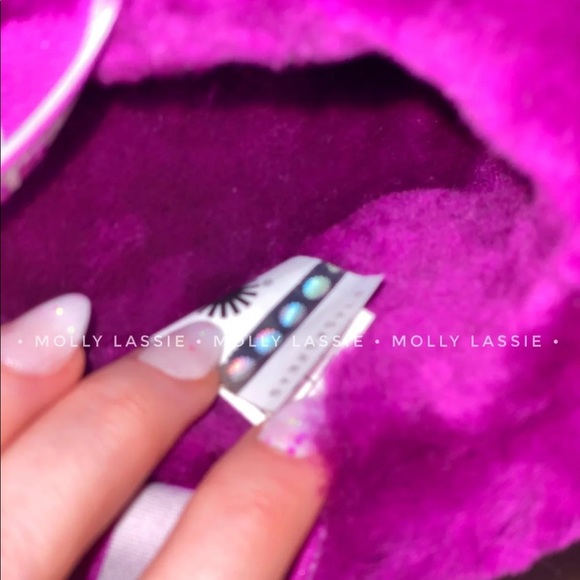 BERRYLICIOUS ✨ PURPLE UGG FLUFF YEAH SLIDE SANDALS - Picture 3 of 7